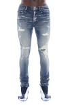 CULT OF INDIVIDUALITY CULT OF INDIVIDUALITY PUNK DISTRESSED SUPER SKINNY JEANS