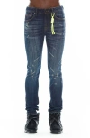 Cult Of Individuality Punk Distressed Super Skinny Jeans In Enzo