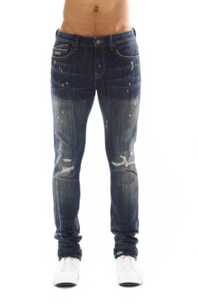 Cult Of Individuality Punk Distressed Superskinny Jeans In Briggs