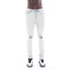 Cult Of Individuality Punk Super Skinny Belted Stretch In Foil In Blue