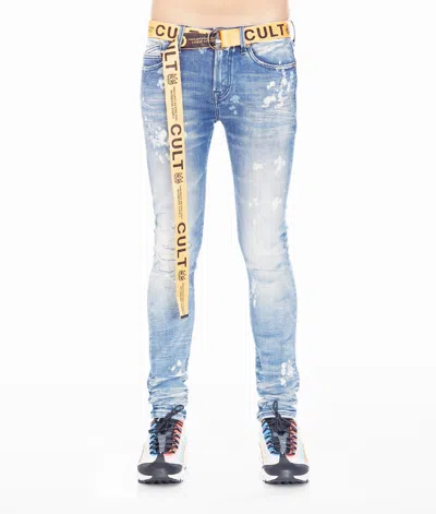 Cult Of Individuality Punk Super Skinny In Dune In Blue