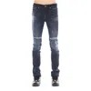 Cult Of Individuality Punk Distressed Super Skinny Jeans In Blue