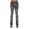 Cult Of Individuality Punk Super Skinny In Phantom In Black