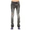 Cult Of Individuality Punk Super Skinny Jeans In Black