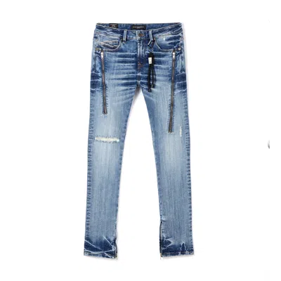 Cult Of Individuality Punk Super Skinny Jeans In Blue