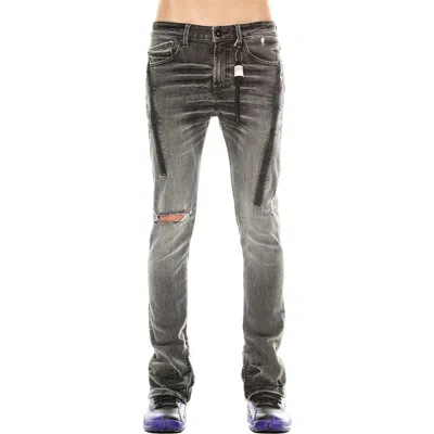 Cult Of Individuality Punk Super Skinny Jeans In Black