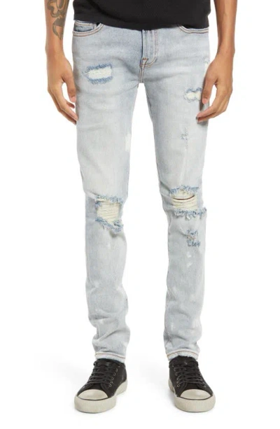 Cult Of Individuality Ripped Super Skinny Jeans In Bleach