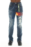 Cult Of Individuality Rocker Rip & Repair Slim Fit Jeans In Sawyer