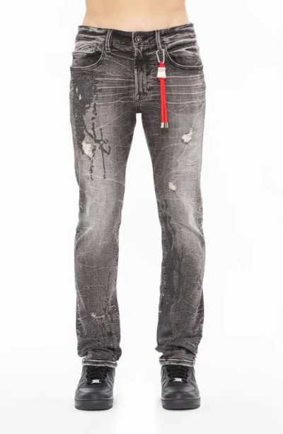 Cult Of Individuality Rocker Slim Fit 602 Jeans In Caviar