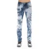 Cult Of Individuality Rocker Ripped Bleached Slim Fit Jeans In Blue