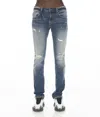Cult Of Individuality Rocker Slim Fit Ripped Jeans In Blue