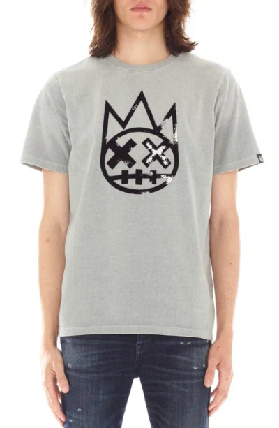 Cult Of Individuality Shimuchan Cotton Graphic T-shirt In Vintage Grey