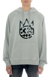 CULT OF INDIVIDUALITY SHIMUCHAN FLOCKED LOGO GRAPHIC HOODIE