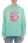 CULT OF INDIVIDUALITY SHIMUCHAN FLOCKED LOGO GRAPHIC HOODIE