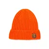 Cult Of Individuality Shimuchan Logo Knit Hat In Coral In Orange