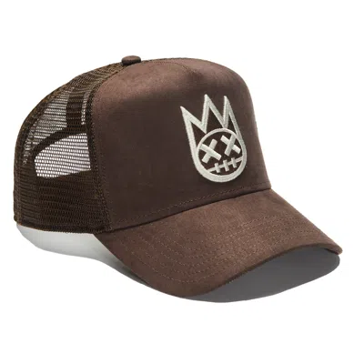Cult Of Individuality Shimuchan Logo Mesh Back Trucker Hat In Vintage Brown