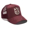 Cult Of Individuality Shimuchan Logo Mesh Back Trucker Hat In Vintage Merlot