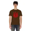 Cult Of Individuality Shimuchan Red Logo Short Sleeve Crew Neck T Shirt In Brown