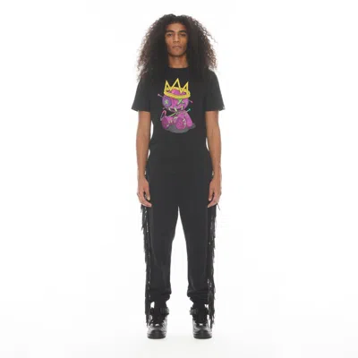 Cult Of Individuality Short Sleeve Crew Neck Tee 26/1's "voodoo Doll" In Black
