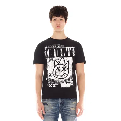 Cult Of Individuality Short Sleeve Crew Neck Tee "cult Tour" In Black