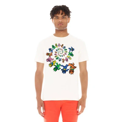 Cult Of Individuality Short Sleeve Crew Neck Tee "dancing Bears" In White