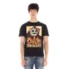 Cult Of Individuality Short Sleeve Crew Neck Tee "lollipop" In Black