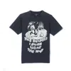Cult Of Individuality Short Sleeve Crew Neck Tee "may The Bridges I Burn" In Blue