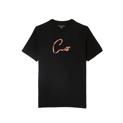 Cult Of Individuality Short Sleeve Crew Neck Tee "script Logo" In Black