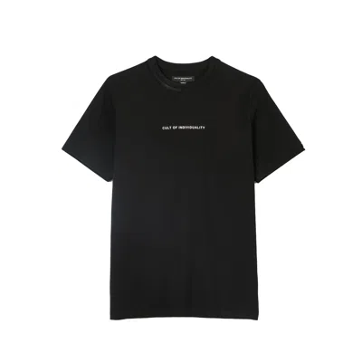 Cult Of Individuality Short Sleeve Crew Neck Tee "shimuchan" Logo In Black