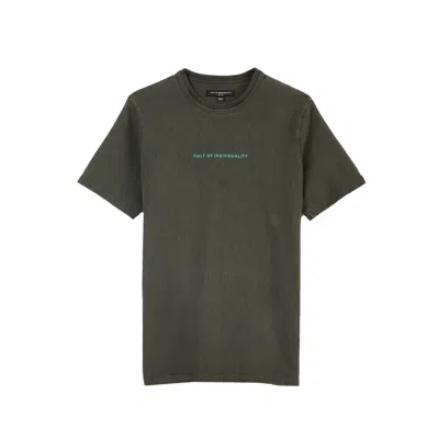 Cult Of Individuality Short Sleeve Crew Neck Tee "shimuchan" Logo In Black