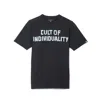 Cult Of Individuality Short Sleeve Crew Neck Tee "tape" In Black