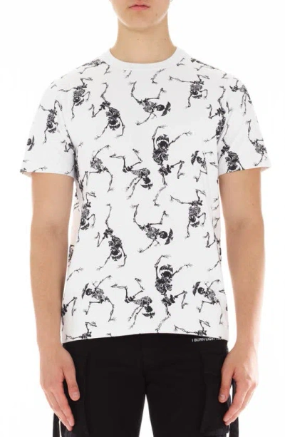 Cult Of Individuality Skeleton Graphic T-shirt In White
