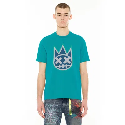 Cult Of Individuality S/s Crew Neck Logo Tee In Blue