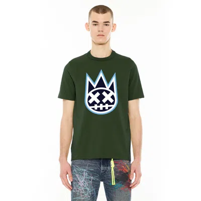 Cult Of Individuality S/s Crew Neck Logo Tee In Green