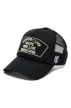 Cult Of Individuality Support Live Music Mesh Back Trucker Hat In Black In Black