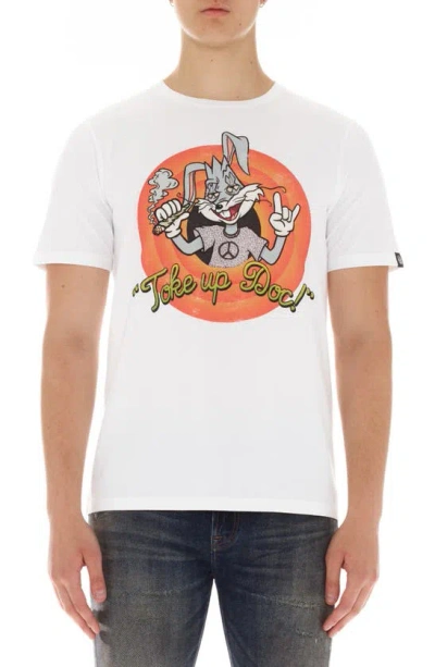 Cult Of Individuality Toke Up Graphic T-shirt In White