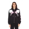 Cult Of Individuality Cotton Graphic Zip-up Hoodie In Black