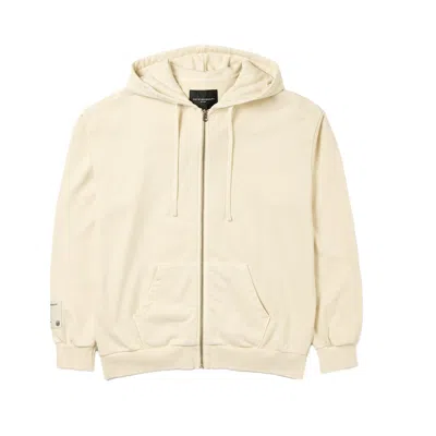 Cult Of Individuality Zip Hooded Sweatshirt In White