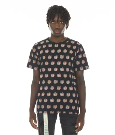 Cult Of Individuality-men Short Sleeve Crew Neck Tee " Logo" In Multi In Black