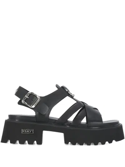 Cult Platform Buckle Sandals In Black