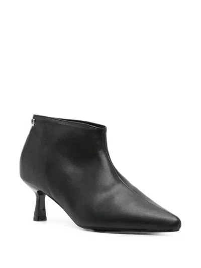 Cult Pointed-toe Kitten-heel Ankle Boots In Black