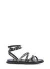 Cult Woman Sandals Black Size 8 Leather In Black