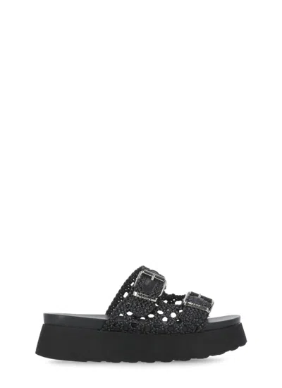 Cult 40mm Braided Sandals In Black