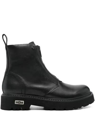 Cult Slash 4313 Zip-front Boots In Black