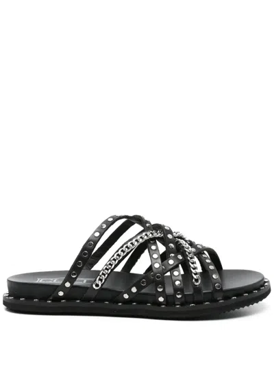 Cult Studded Sandals In Black