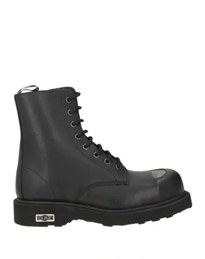 Cult Woman Ankle Boots Black Size 6 Leather In Multi