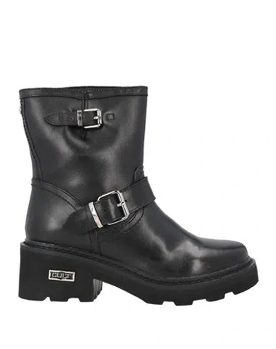 Cult Woman Ankle Boots Black Size 8 Leather