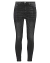 Cult Woman Jeans Black Size 28 Cotton, Elastane In Black