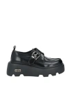 Cult Woman Loafers Black Size 8 Leather In Black