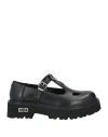 Cult Woman Loafers Black Size 8 Leather In Black